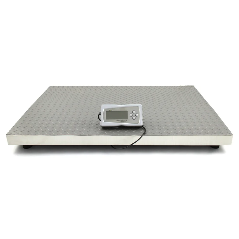 T-Mech Balance à Plate-Forme en Acier Inoxydable 90 cm x 60 cm