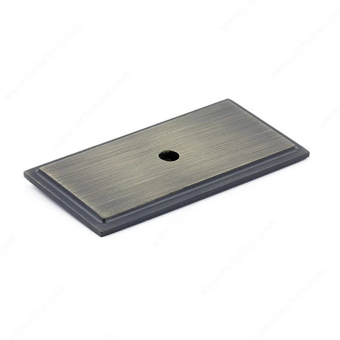 Plaque transitionnelle en métal pour bouton - 1045