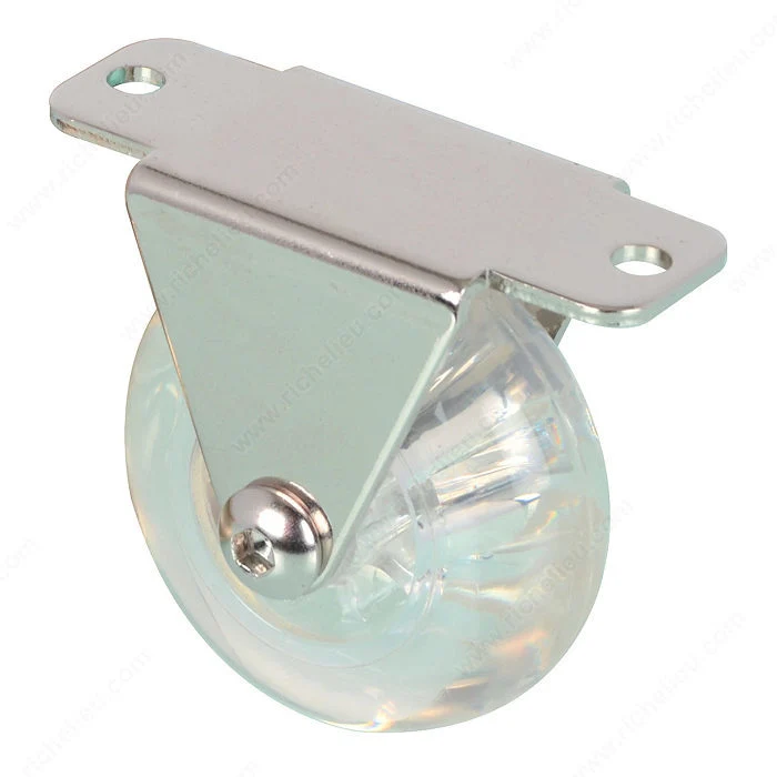 Roulette pour meubles transparente contemporaine