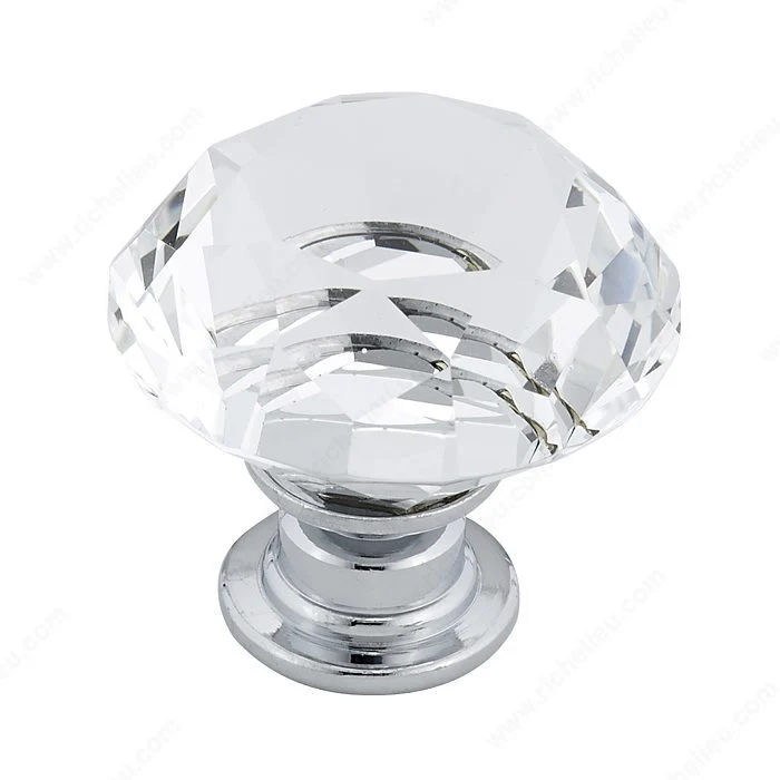 Bouton contemporain en cristal - 2828