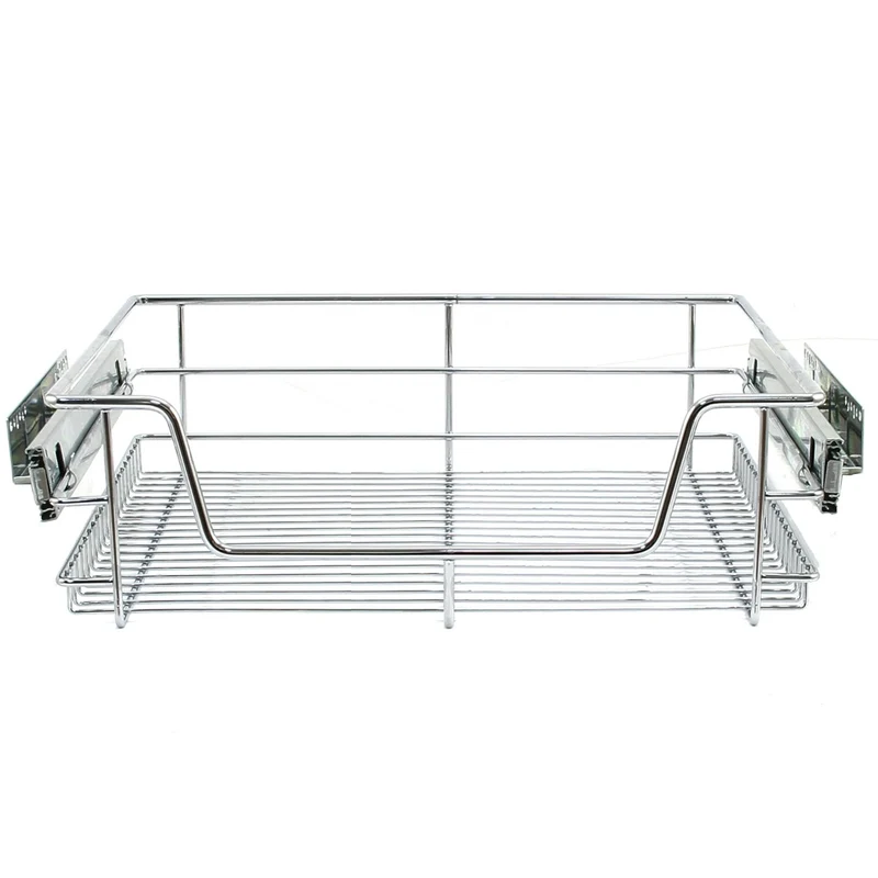 KuKoo Lot de 5 Paniers Coulissants Pour Placard de Cuisine - 60 cm