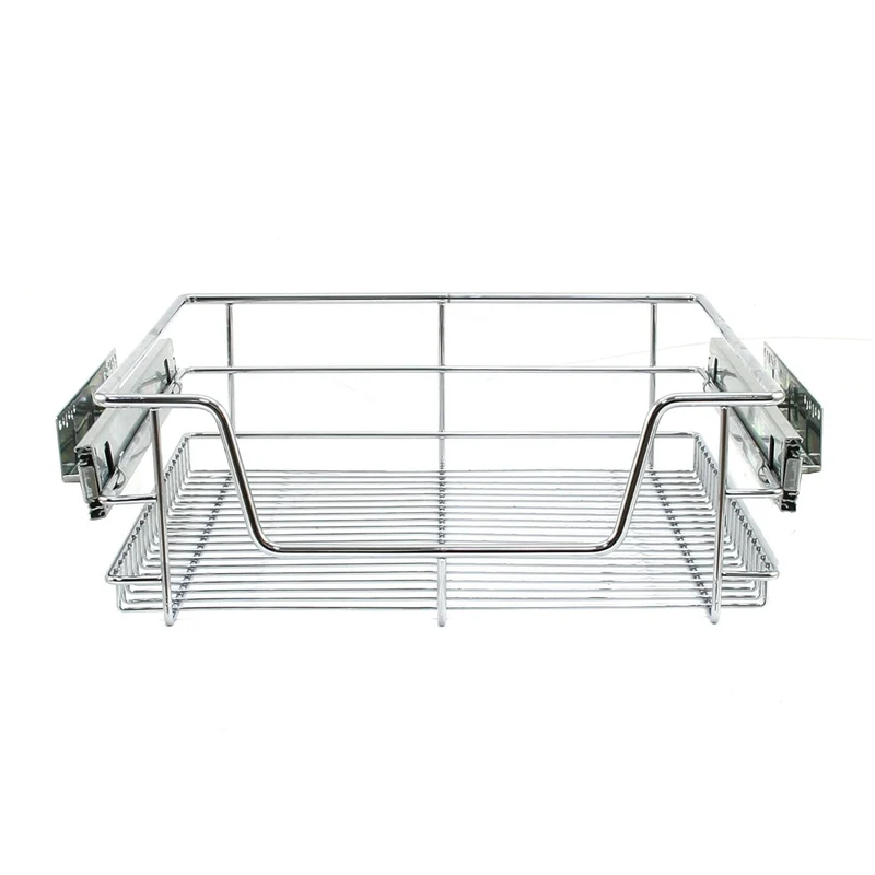 KuKoo Lot de 2 Paniers Coulissants Pour Placard de Cuisine - 50 cm