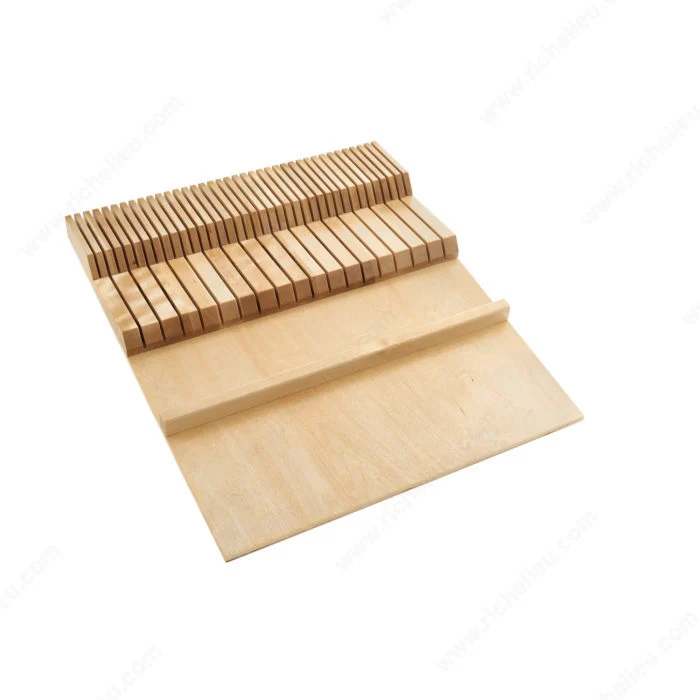Diviseur à couteaux double à insérer dans un tiroir Rev-A-Shelf