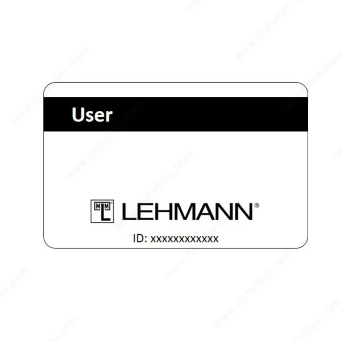 Carte d'utilisateur pour serrures électroniques Captura