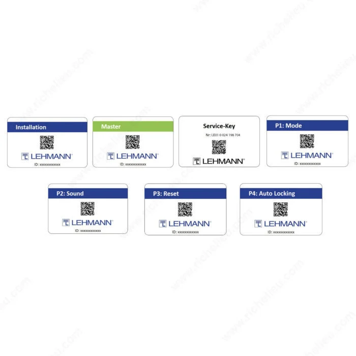 Ensemble de cartes de programmation RFID