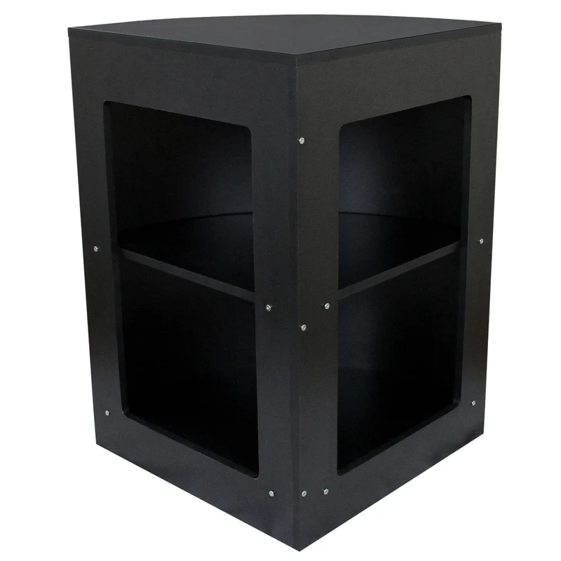 Comptoir de Vente Vitrine de Coin - Noir CM60