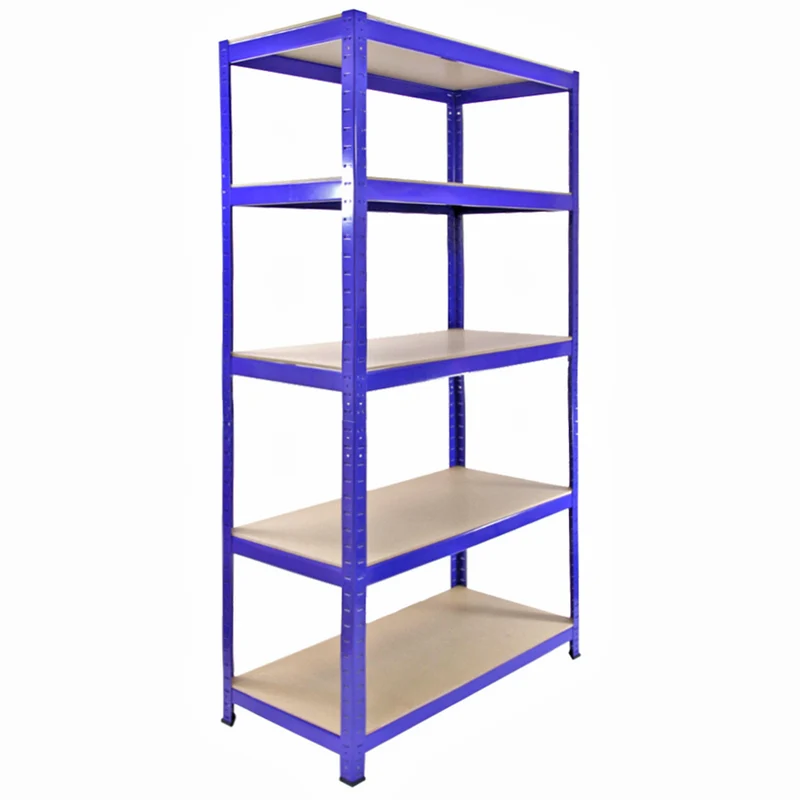 Monster Racking - Lot de 4 Rayonnages T-Rax en Acier Bleu 90cm x 45cm x 180cm, Maillet & Connecteurs de Baies
