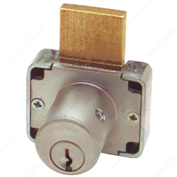 Serrure à pêne dormant pour tiroir, 2,2 cm (7/8 po) ou 4,76 cm (1 3/8 po)
