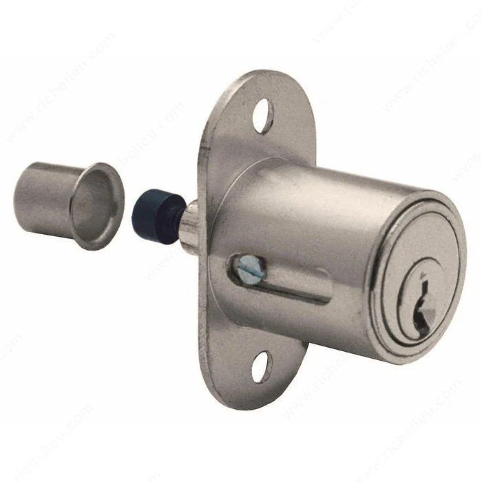 Serrure à poussoir pour portes coulissantes de 1 po (25,4 mm)