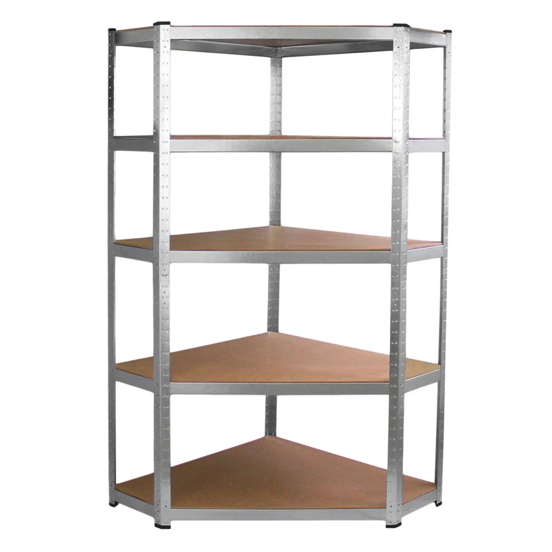 Monster Racking - Rayonnage d’Angle Galwix en Acier Galvanisé 90 cm x 30 cm x 180 cm