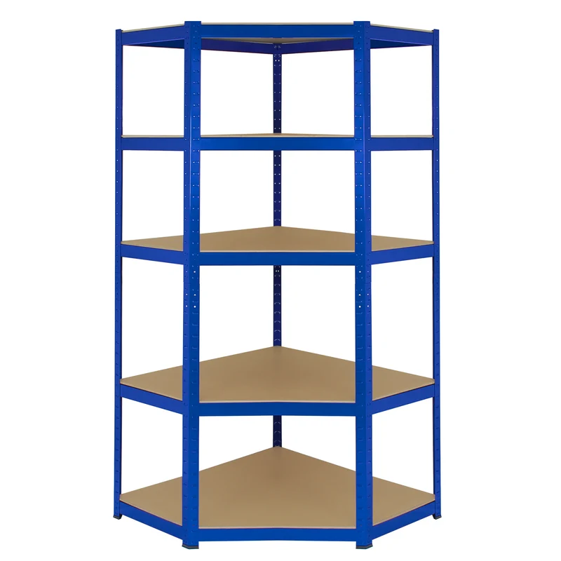 Monster Racking - 1 Rayonnage d'Angle T-Rax en Acier Bleu 90cm x 45cm x 180cm