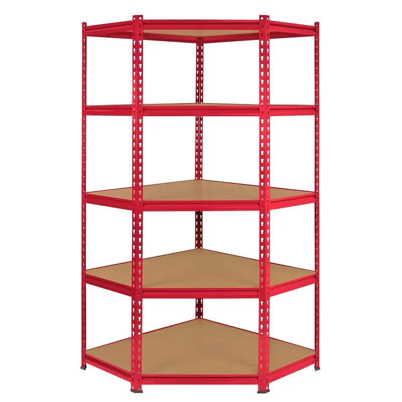 Monster Racking - 1 Rayonnage d'Angle Z-Rax en Acier Rouge 90cm x 45cm x 183cm