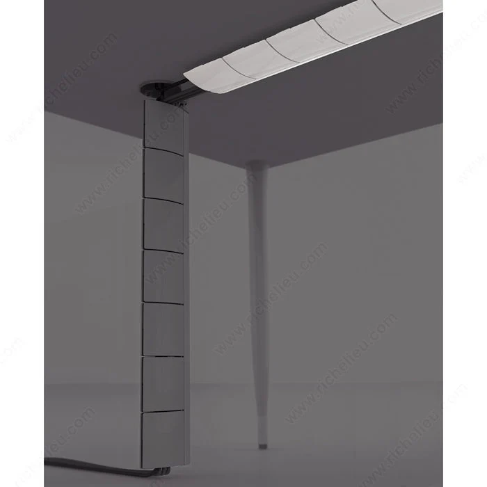 Colonne passe-fils horizontale (sous le bureau)
