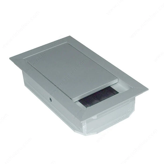 Passe-fils rectangulaire avec brosse